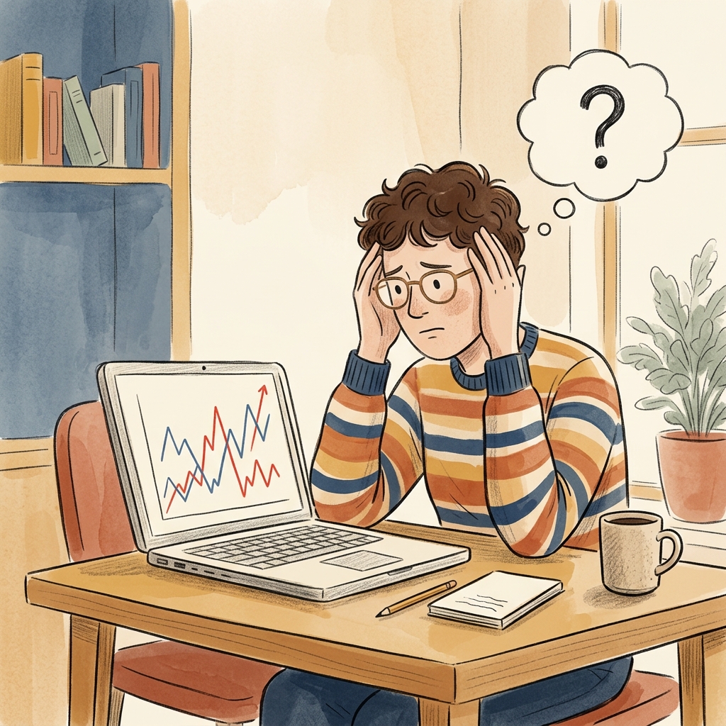 Market Timing Struggle Illustration